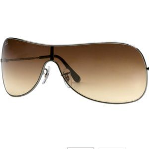 Ray-Ban Sunglasses RB3211 - Wraparound Aviators and case